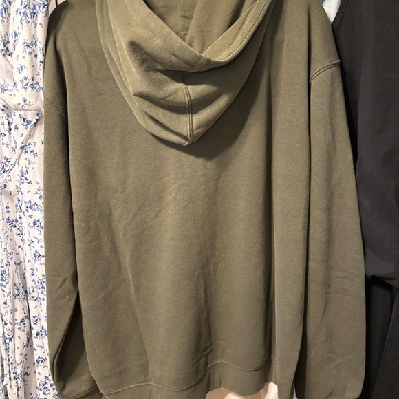 😍NWT Quiksilver Men’s Khaki Zip-Up Hoodie size Large - Picture 6 of 6